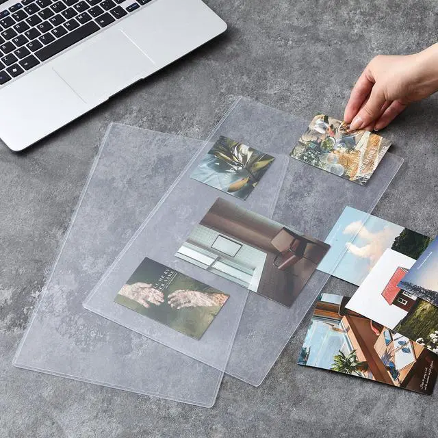 Alt view image 6 of 7 - 300 Pcs 8.5" x 14" Clear Plastic Menu Sleeves Covers Legal Size for Restaurant Menu Protector, 8.5" x 14" Rigid Print Protectors, Clear Hard Plastic Protective Sleeves Covers