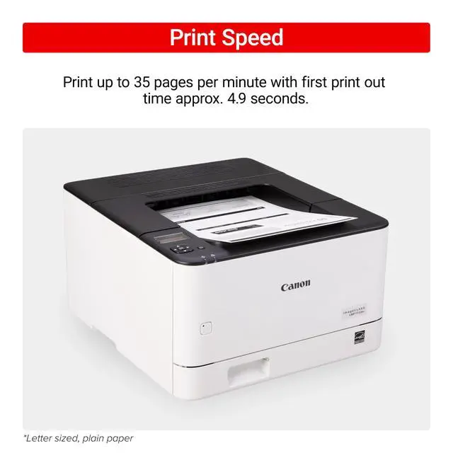 Alt view image 6 of 7 - imageCLASS LBP172dw Monochrome Duplex, Wireless Laser Printer, Single Function, Home Office, Mobile Ready, 1 Year, 35 PPM, White