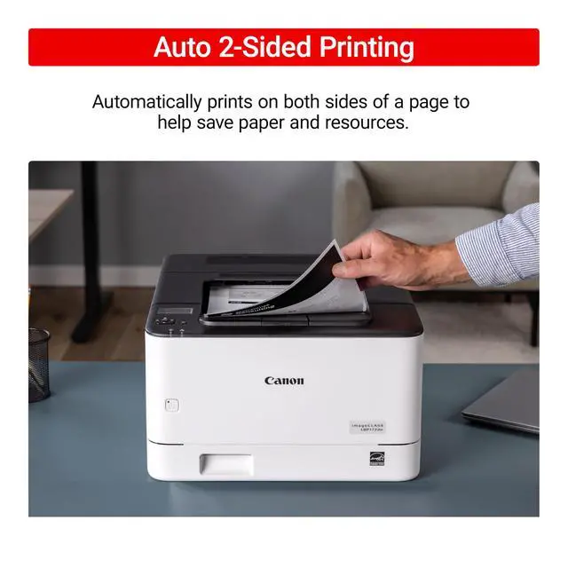 Alt view image 7 of 7 - imageCLASS LBP172dw Monochrome Duplex, Wireless Laser Printer, Single Function, Home Office, Mobile Ready, 1 Year, 35 PPM, White