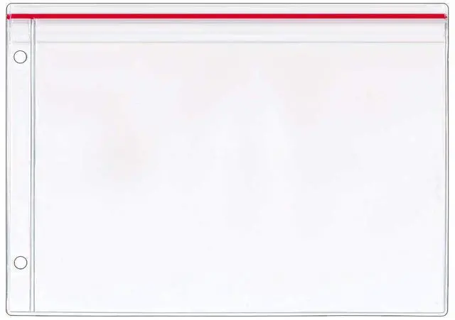 Main image of StoreSMART Pencil Supply Zipper Case for 3-Ring Binders - 50-Pack - 5 3/4" x 8 1/4" - Vinyl Plastic - SPCR2369ZIPL-50