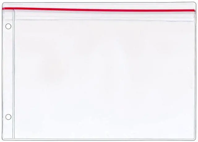 Main image of StoreSMART® Pencil Supply Zipper Case for 3-Ring Binders - 100-Pack - 5 3/4" x 8 1/4" - Vinyl Plastic - SPCR2369ZIPL-100