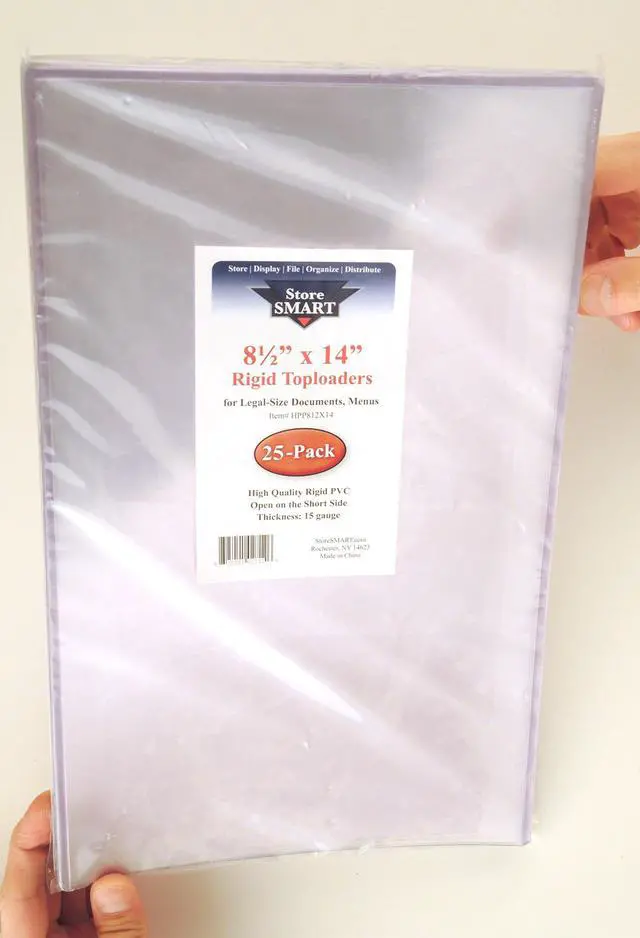 Alt view image 2 of 2 - StoreSMART - Clear Rigid Toploaders - 8 1/2" x 14" - Legal Size - 25-Pack - HPP812X14-25