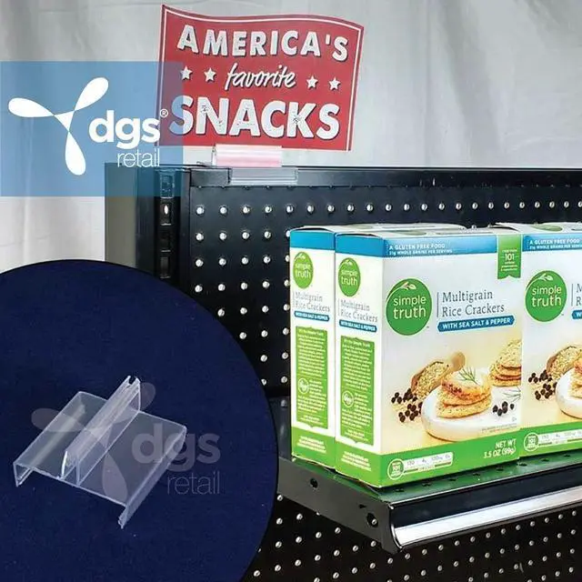 Alt view image 2 of 2 - Gondola Top Retail Sign Holder, Heavy-Duty Sign Gripper, 3" Wide