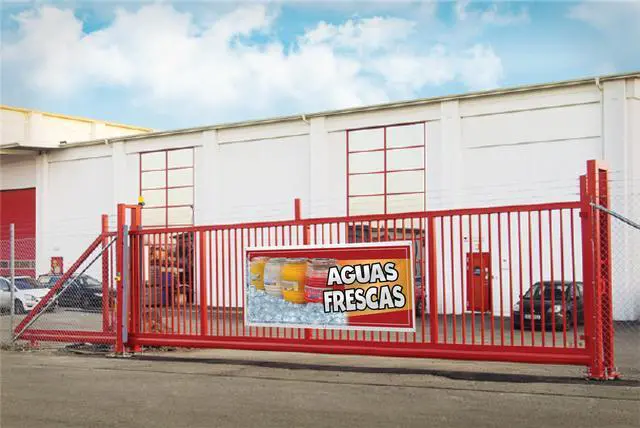 Alt view image 2 of 5 - Aguas Frescas Vinyl Banner advertising Sign Full color indoor outdoor Homemade Waters Signs Horchata Signs Melon Sign (3' x 15')