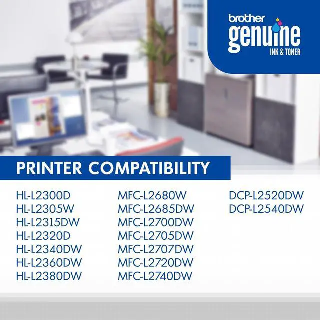 Alt view image 5 of 7 - Genuine High-Yield Black Toner Cartridge Twin Pack TN660 2PK (TN6602PK) | Up to 2, 600 Pages and Cartridge, Fits Select Dcp, Hl, Mfc Models