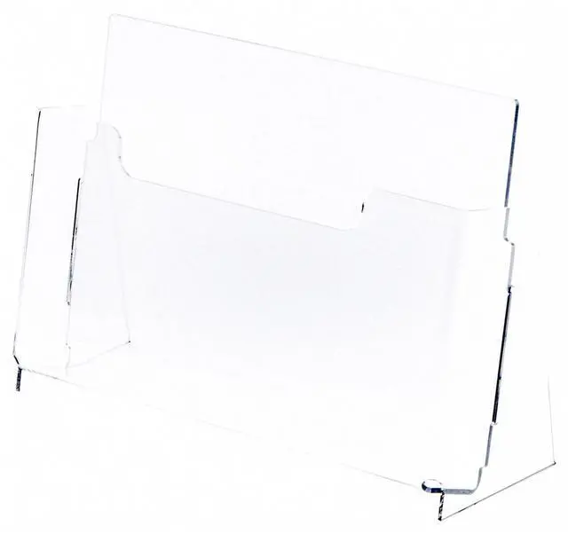 Main image of Clear Acrylic Paper Literature Holder (Countertop), Fits 8.5" x 11" Documents (6 Pack)