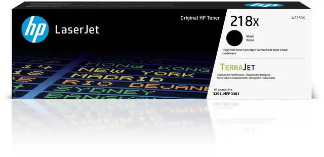 Main image of 218X Black High-Yield Toner Cartridge | Works with Color LaserJet Pro 3201, MFP 3301 Series | W2180X
