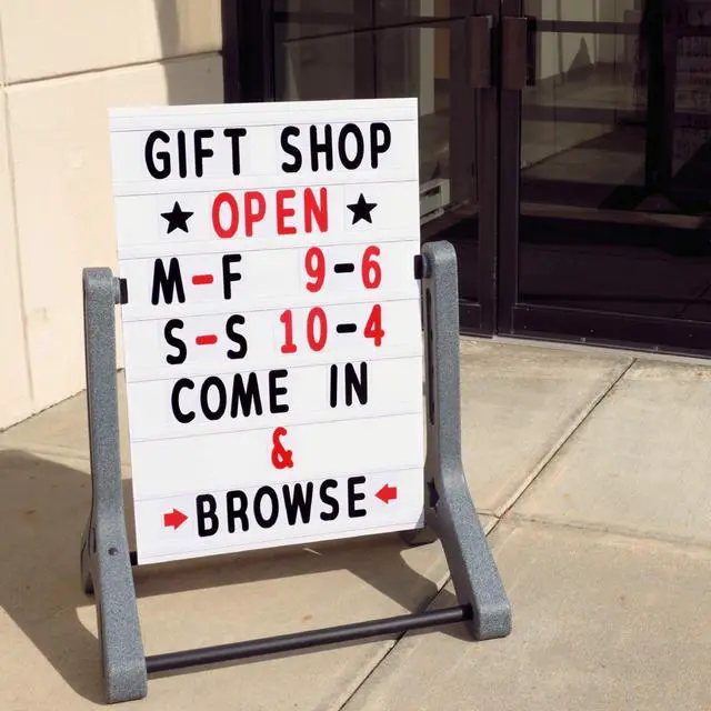 Alt view image 6 of 6 - Swinging Changeable Message Sidewalk Sign: 24" x 36" Sign with 792 Pre-Cut Double Sided Letters and Storage Box. Includes Black Board & Letter Board (Granite Color Legs)
