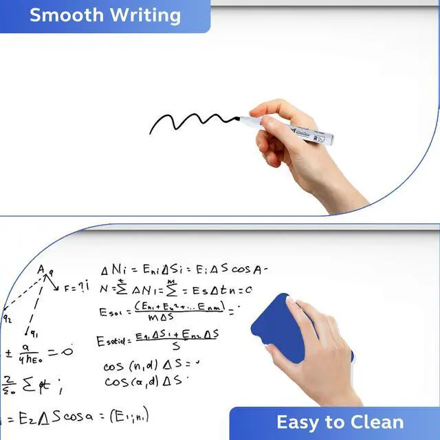Alt view image 5 of 7 - Rolling Whiteboard on Wheels, Double-Sided Magnetic Dry Erase Board with Stand, Mobile White Board for Office, Classroom, Home (32" x 48")