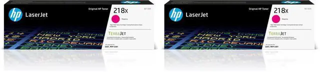 Main image of 218X Magenta High-Yield Toner Cartridge | Works with Color LaserJet Pro 3201,MFP 3301 Series | W2183X,(Pack of 2)