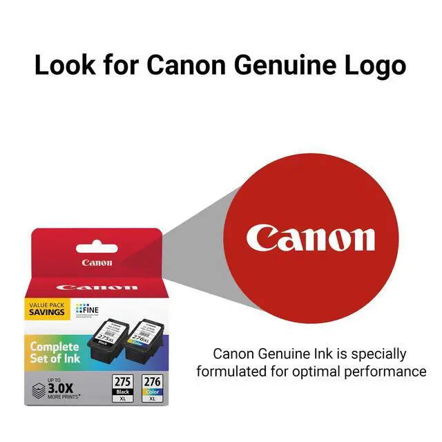 Alt view image 6 of 7 - PG-275 XL/CL-276 XL Genuine Ink Value Pack (2 Cartridges),Compatible with TS3520/3522/4722/3720/3722,TR4720,(Pack of 2)