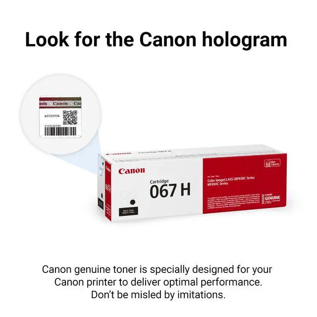 Alt view image 5 of 6 - Genuine 067 Black Toner Cartridge High Capacity Compatible with LBP633Cdw, LBP632Cdw, MF652Cdw, MF653Cdw, MF654Cdw, MF656Cdw