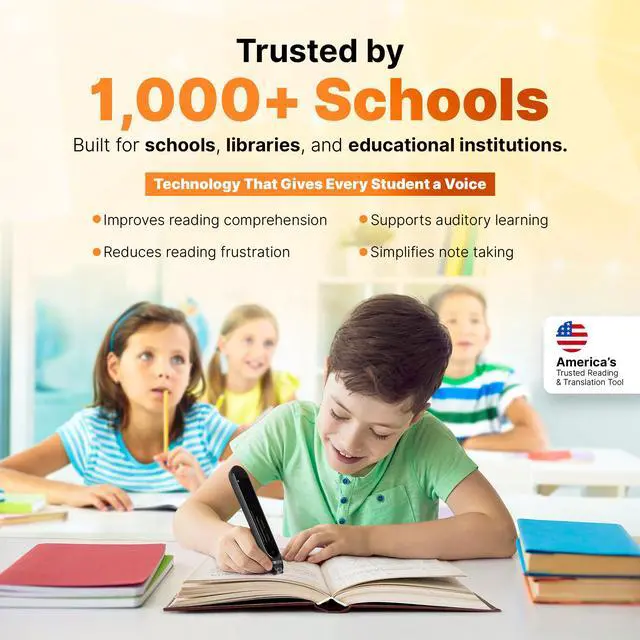Alt view image 3 of 7 - Pro | Translation Pen & Reading Pen for Kids & Adults | Assistive Tool & Language Translator Device for Dyslexia, Reading Support & Language Learners | Translator Pen for 100 Languages