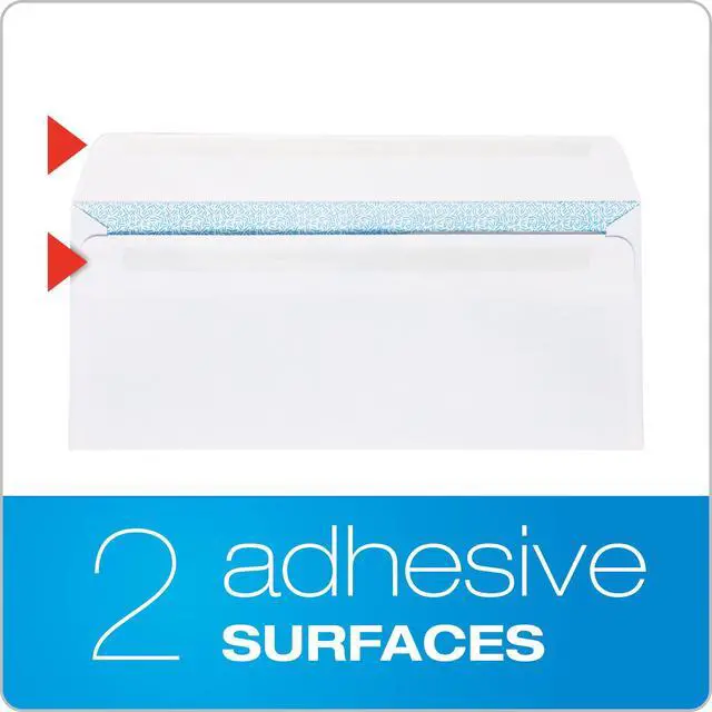 Alt view image 4 of 7 - #10 Double-Window Self-Seal Security Envelopes, For Business Statements, Invoices, 4-1/8" x 9-1/2", White, 24-lb, 500 Per Box (COLO134) (Pack of 5)