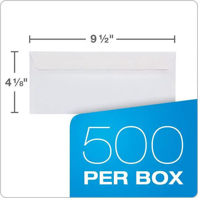Alt view image 6 of 7 - #10 Double-Window Self-Seal Security Envelopes, For Business Statements, Invoices, 4-1/8" x 9-1/2", White, 24-lb, 500 Per Box (COLO134) (Pack of 5)