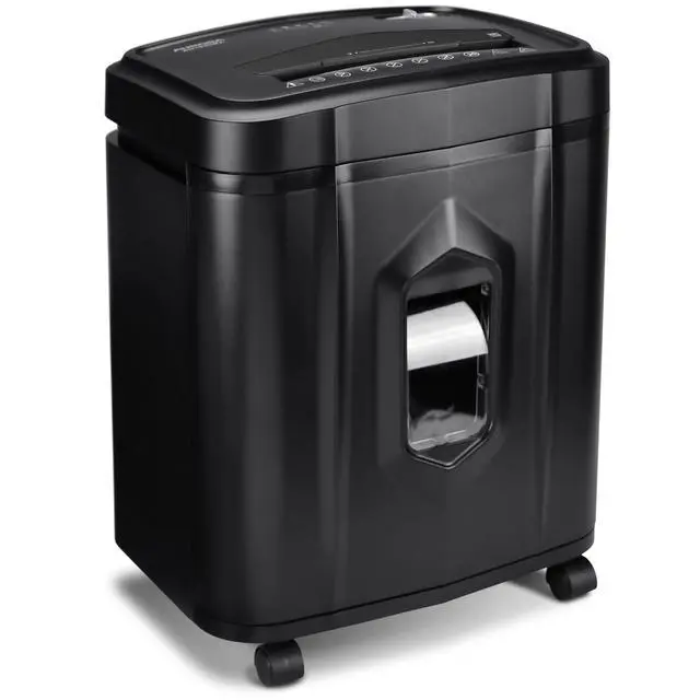 Alt view image 7 of 7 - AU1225MA High-Security 12-Sheet Micro-Cut Paper and CD/Credit Card Shredder/ 5-Gallon Pullout Basket/40 Minutes Run Time