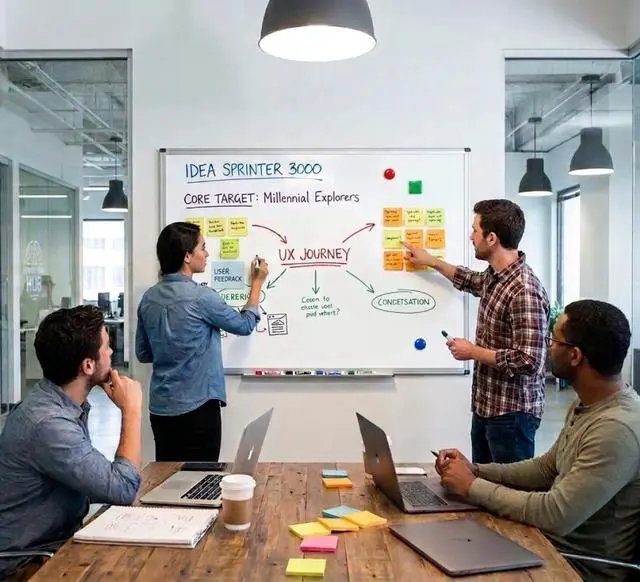 Alt view image 3 of 6 - Magnetic Blank Dry Erase Whiteboard Wall Mounted with Aluminum Frame & Marker Tray Easy Erase for Notes, Diagrams, & Sharing Information (48" x 36")