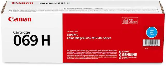 Main image of Genuine 069 Cyan Toner Cartridge High Capacity Compatible with MF753Cdw, MF751Cdw, LBP674Cdw