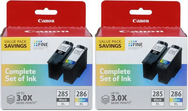 Main image of PG-285 XL/CL-286 XL Genuine Ink Value Pack (2 Cartridges),Compatible with TR7820,TS7720/7722,(Pack of 2)