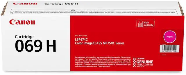 Main image of Genuine 069 Magenta Toner Cartridge High Capacity Compatible with MF753Cdw, MF751Cdw, LBP674Cdw