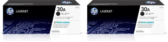 Main image of 30A Black Toner Cartridge | Works LaserJet Pro M203 Series, LaserJet Pro MFP M227 Series | CF230A (Pack of 2)