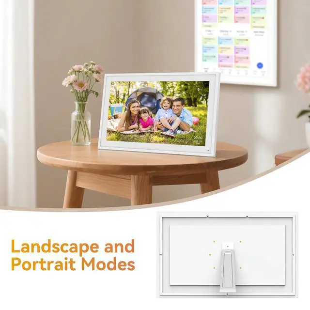 Alt view image 7 of 7 - Digital Calendar, 15.6" Smart Wall Touchscreen Interactive Display for Family Schedules, Chore Charts, Achievement Rewards Multi-Phone Two-Way Sync Wall Planner Digital Photo Frame