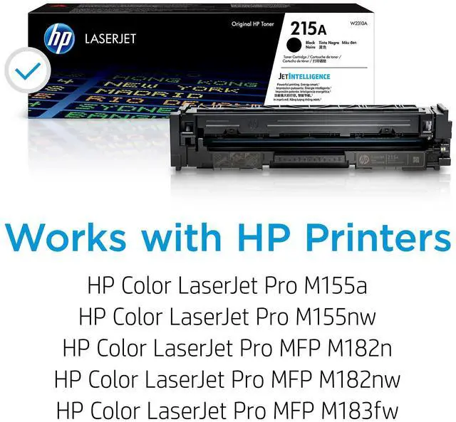 Alt view image 2 of 7 - 215A Black Toner Cartridge Printers | Works with Printer Series: Color LaserJet Pro M155,Color LaserJet Pro MFP M182,M183 | W2310A,(Pack of 2)