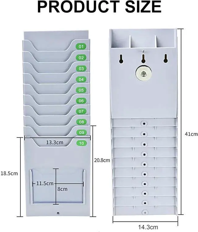 Alt view image 5 of 7 - TCX-35 Time Clock Starter Pack, Includes Card Rack and 100 Time Cards, Electronic Punch Clock for Small Business, Made in USA (Bundle)