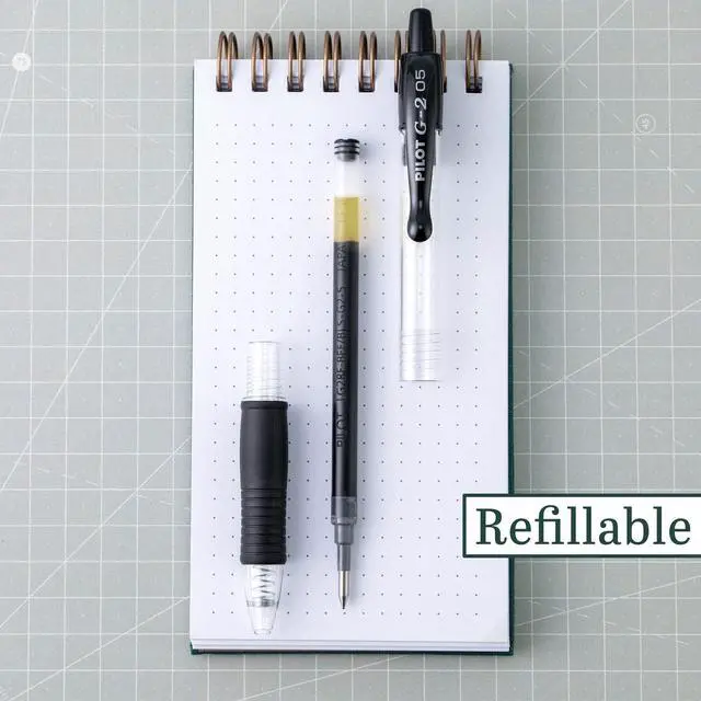 Alt view image 2 of 6 - G2 Premium Gel Roller Pens, Extra Fine Point 0.5 mm, Gel Pens Black,Ideal for School, Journaling & Office Writing, 8 Count (Pack of 8)