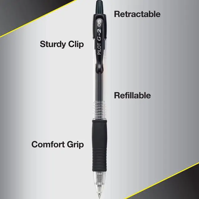 Alt view image 4 of 6 - G2 Premium Gel Roller Pens, Extra Fine Point 0.5 mm, Gel Pens Black,Ideal for School, Journaling & Office Writing, 8 Count (Pack of 8)