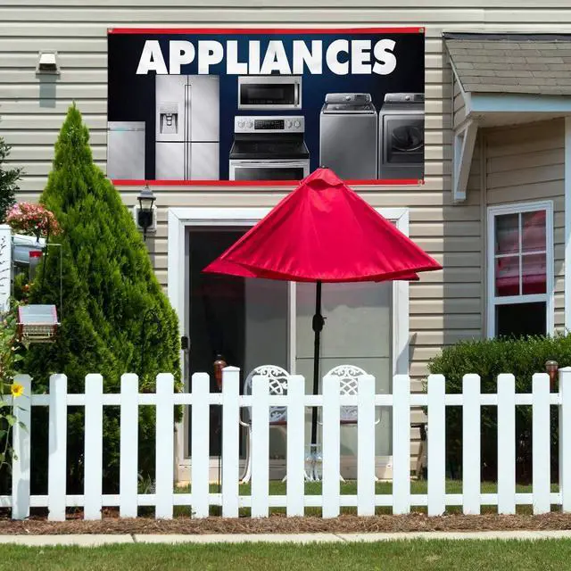 Alt view image 3 of 7 - Vinyl Banner Multiple Sizes Appliances Business Business Outdoor Weatherproof Industrial Yard Signs Grey 10 Grommets 60x144Inches