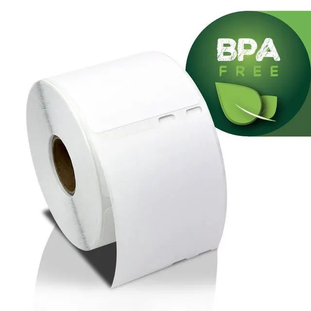 Alt view image 4 of 7 - 2-1/8 x 2-3/4 inch Veterinary Diskette Media Labels | Compatible with Dymo 30258 Labels, 50 Rolls, 400 Per Roll