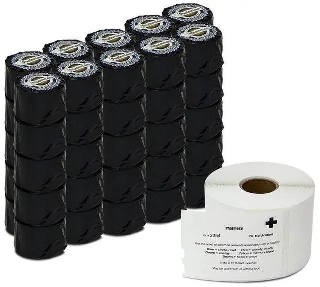 Main image of 2-1/8 x 2-3/4 inch Veterinary Diskette Media Labels | Compatible with Dymo 30258 Labels, 50 Rolls, 400 Per Roll
