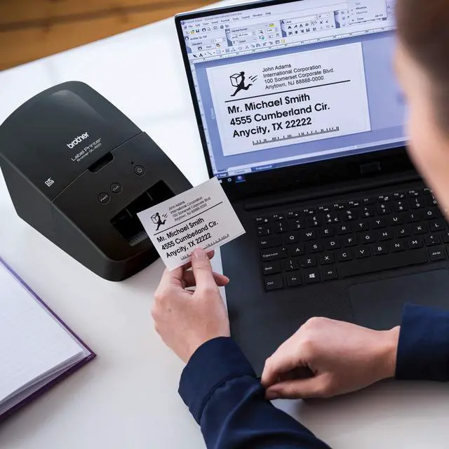 Alt view image 7 of 7 - QL-600 Desktop Monochrome Label Printer up to 2.4" Width, No Ink Required, uses Genuine DK Drop-in Rolls for Fast Labeling and Easy Integration with Microsoft Applications (Pack of 3)
