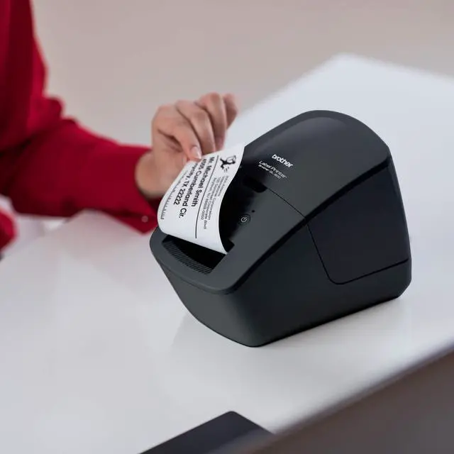 Alt view image 5 of 7 - QL-600 Desktop Monochrome Label Printer up to 2.4" Width, No Ink Required, uses Genuine DK Drop-in Rolls for Fast Labeling and Easy Integration with Microsoft Applications (Pack of 3)