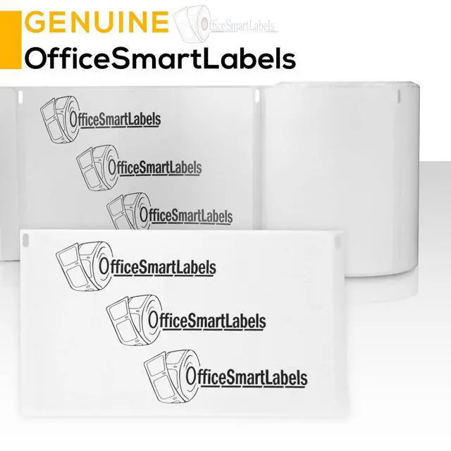 Alt view image 7 of 7 - 2-1/8 x 2-3/4 inch Veterinary Diskette Media Labels | Compatible with Dymo 30258 Labels, 50 Rolls, 400 Per Roll
