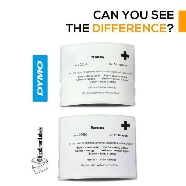 Alt view image 5 of 7 - 2-1/8 x 2-3/4 inch Veterinary Diskette Media Labels | Compatible with Dymo 30258 Labels, 50 Rolls, 400 Per Roll