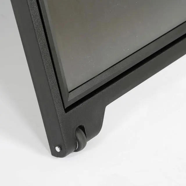 Alt view image 7 of 7 - Street SignPro with Lens Protective Cover, 24x36 Inch Poster Black Double Sided Sandwich Board Folding A-Frame Sidewalk Curb Sign Portable Advertising Display for Restaurant Cafe