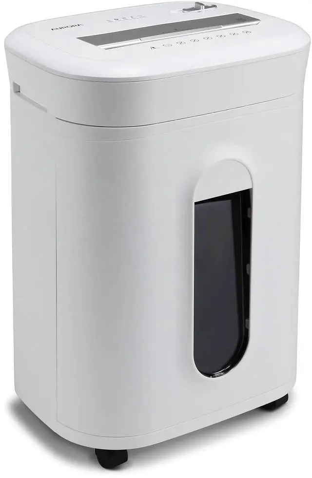 Alt view image 3 of 7 - AU1060MA Professional Grade 10-Sheet High Security Micro-Cut Paper and Credit Card Shredder/ 60 Minutes/Security Level P-5, White, AU1060MA 10-Sheet High Security Microcut