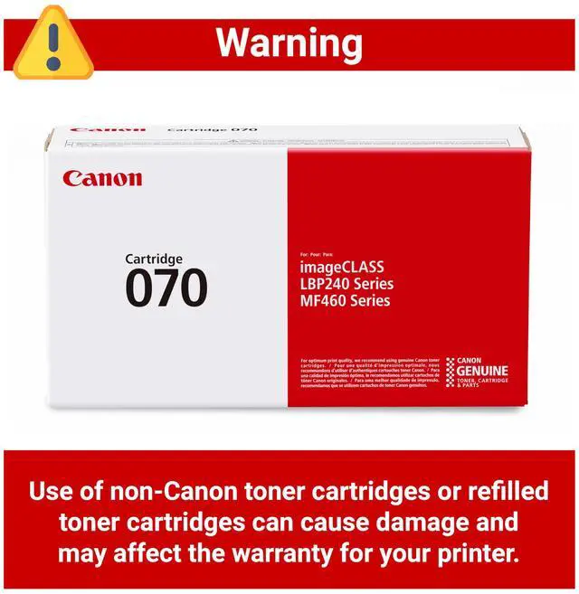Alt view image 4 of 6 - Genuine 070 Black Toner Cartridge Compatible with MF465dw, MF462dw, LBP247dw, LBP246dw