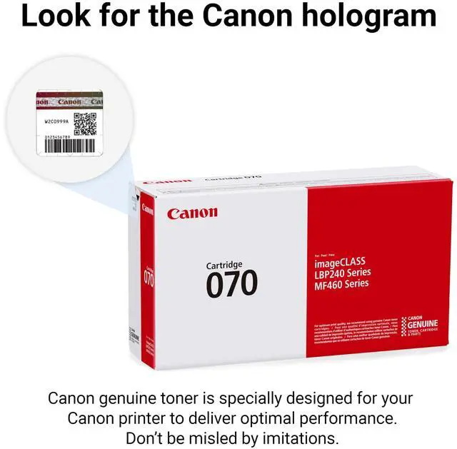 Alt view image 5 of 6 - Genuine 070 Black Toner Cartridge Compatible with MF465dw, MF462dw, LBP247dw, LBP246dw