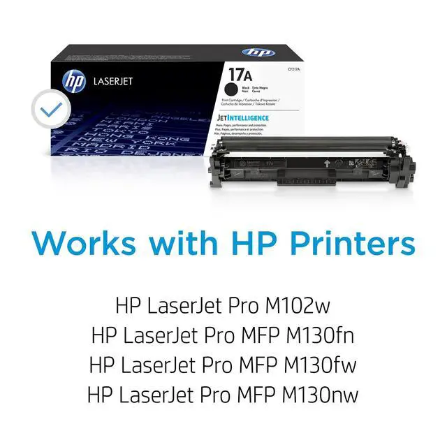 Alt view image 2 of 7 - 17A Black Toner Cartridge | Works LaserJet Pro M102 Series,LaserJet Pro MFP M130 Series | CF217A,(Pack of 2)