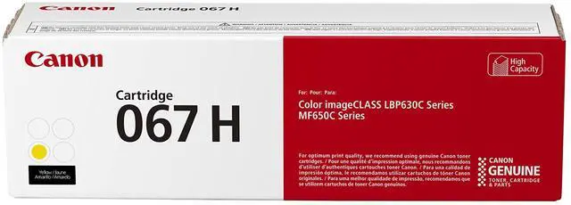 Main image of Genuine 067 Yellow Toner Cartridge High Capacity Compatible with LBP633Cdw, LBP632Cdw, MF652Cdw, MF653Cdw, MF654Cdw, MF656Cdw