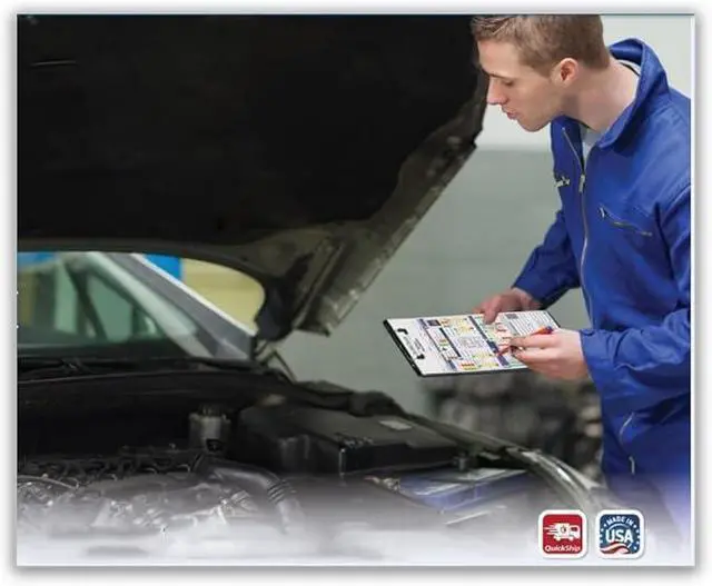 Alt view image 3 of 7 - Multi-Point Vehicle Inspection Form F Series, 2-Part Carbonless, 1000 Pack | 8.5 x 11.75 inch snap-out forms designed for F Series multi-point vehicle inspections and service documentation