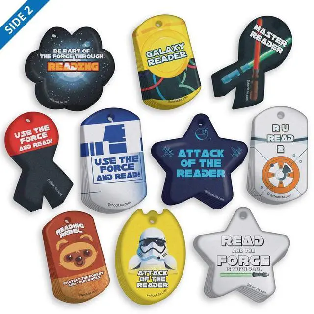 Alt view image 2 of 7 - Reading Rebel Brag Tag Value Pack: Wearable Incentives Young Readers 500 Tags (50 Tags for Each Design)