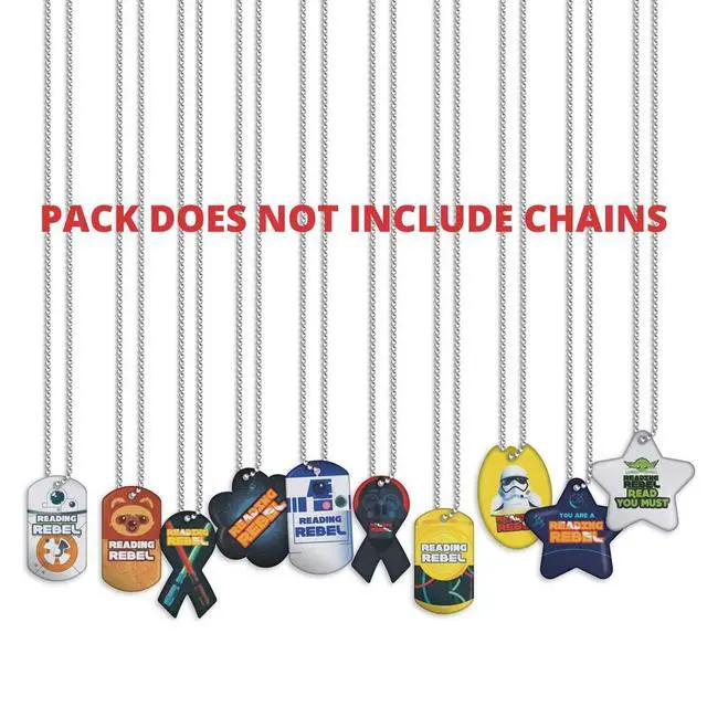 Alt view image 6 of 7 - Reading Rebel Brag Tag Value Pack: Wearable Incentives Young Readers 500 Tags (50 Tags for Each Design)