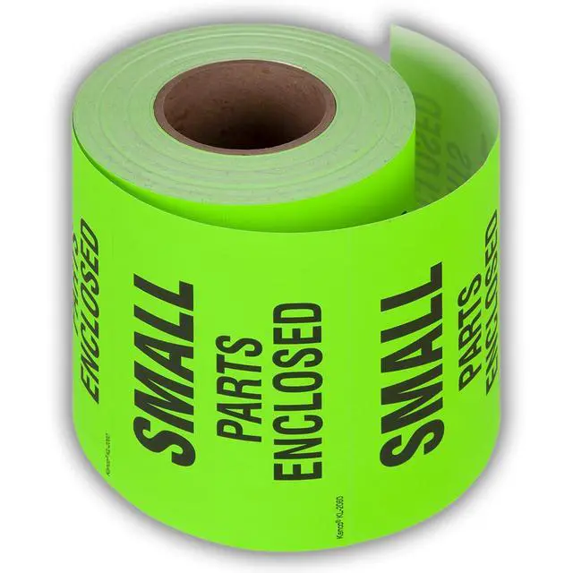 Alt view image 2 of 5 - 3" X 5" Small Parts Enclosed Shipping Label Stickers for Shipping and Packing - 500 Adhesive Labels Per Roll (10 Pack)