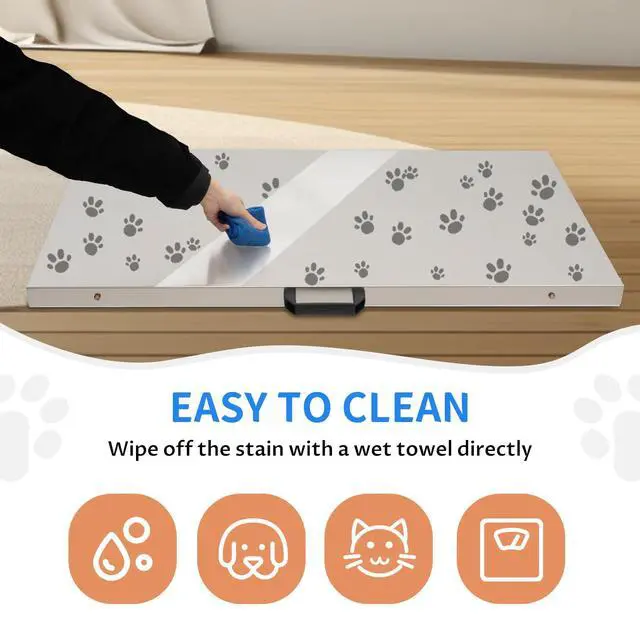 Alt view image 3 of 7 - Livestock Scale, 300Kg/660Lbs Digital Postal Shipping Scale Heavy Duty Vet Pet Scale with 103x53cm Large Stainless Steel Platform for Animal Dog Pig Cat Goat Cattle Sheep