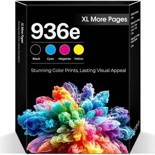 Main image of 936e 936 Ink Cartridges OfficeJet Pro 9125e 9120e 9135e Compatible with HP 936e 936 936XL Ink Combo Pack HP936 HP936e for OfficeJet 9122e Pro 9120e 9125e 9135e 9730e 9128e 9110b 9130b High Yield