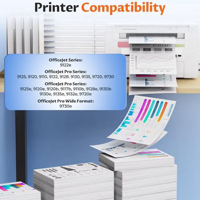Alt view image 3 of 6 - 936e 936 Ink Cartridges OfficeJet Pro 9125e 9120e 9135e Compatible with HP 936e 936 936XL Ink Combo Pack HP936 HP936e for OfficeJet 9122e Pro 9120e 9125e 9135e 9730e 9128e 9110b 9130b High Yield